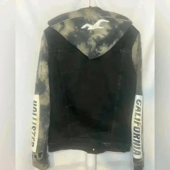 Hollister Black and Camo Denim Black Epic Flex Stretch Distressed - Picture 2 of 3